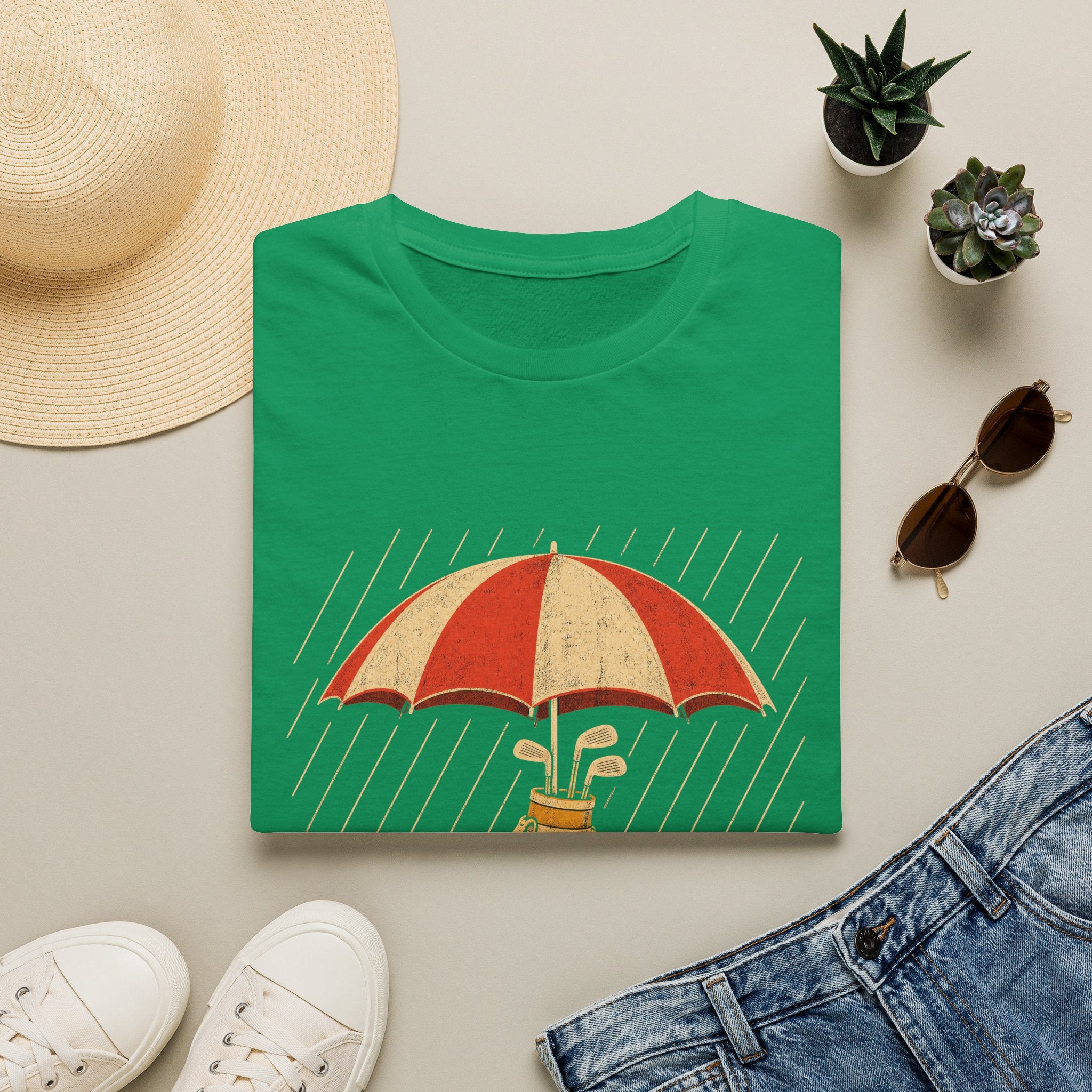 The Tee Time Stands Rainy Round Golf T-Shirt