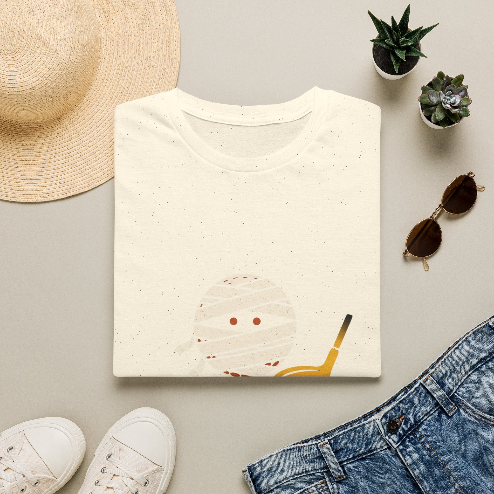 Mummy Ball Halloween Golf T-Shirt