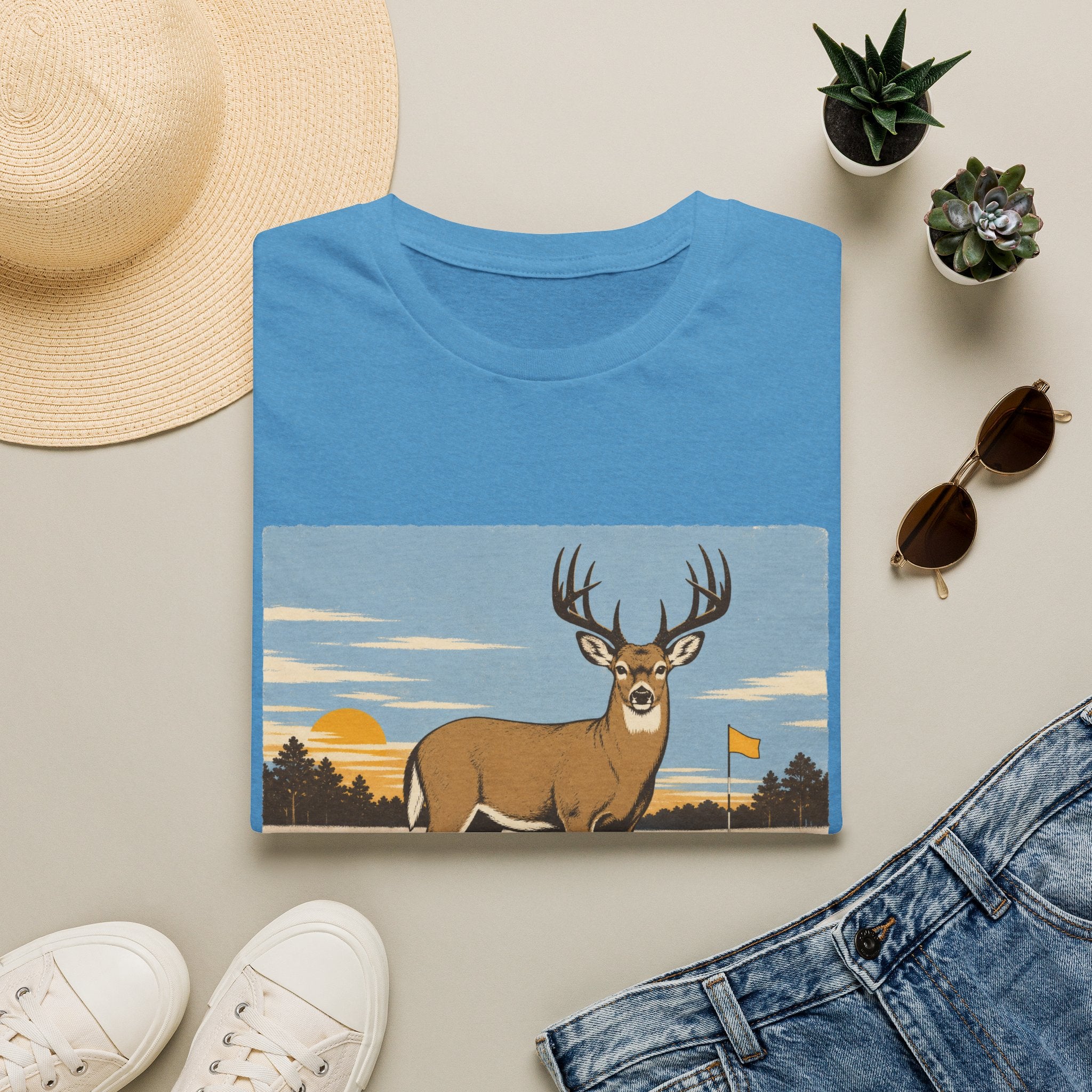 First Tee 6 A.M. Vintage Buck Golf T-Shirt