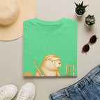 Cute Reading Beaver with Books & Pencil T-shirt